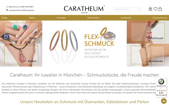 Screenshot of caratheum.de