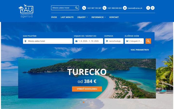 Screenshot of carau.sk