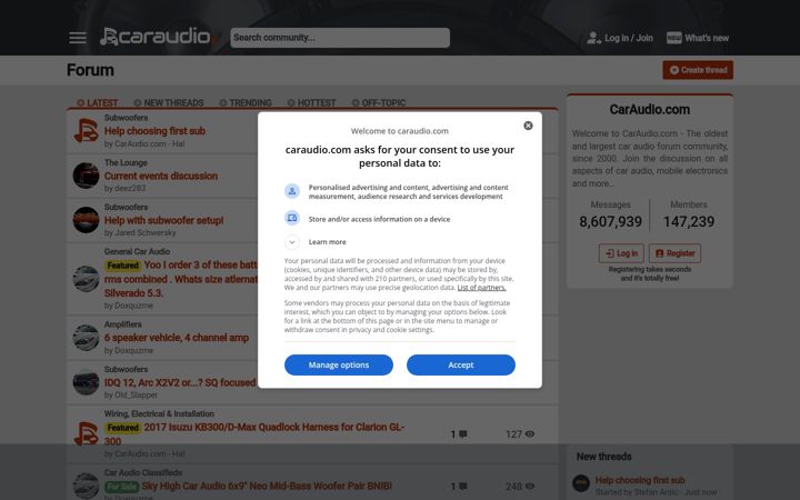 Screenshot of caraudio.com