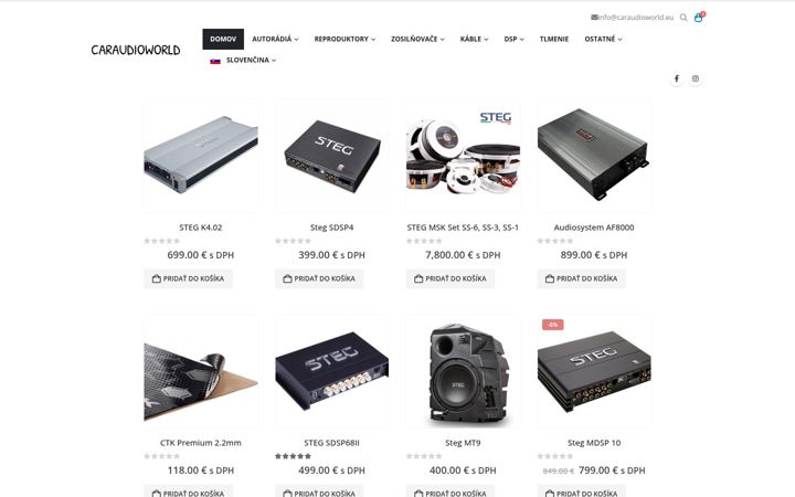 Screenshot of caraudioworld.eu
