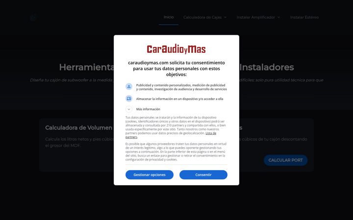 Screenshot of caraudioymas.com