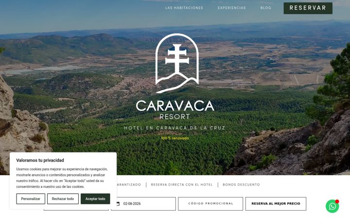 Screenshot of caravacaresort.com