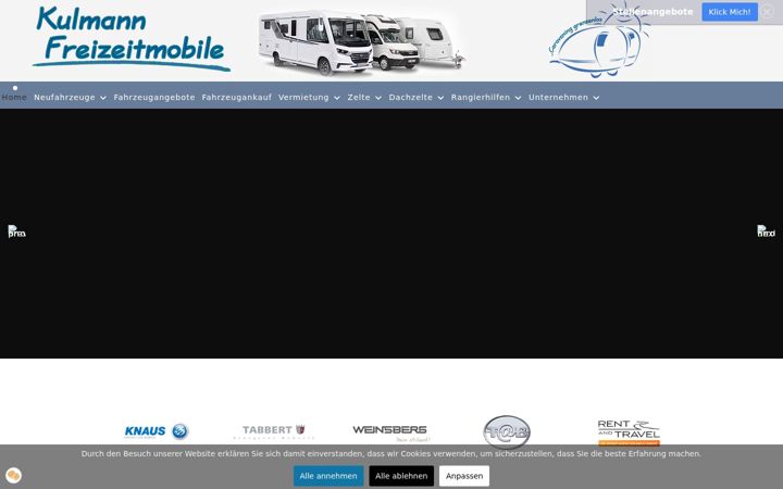Screenshot of caravan-kulmann.de