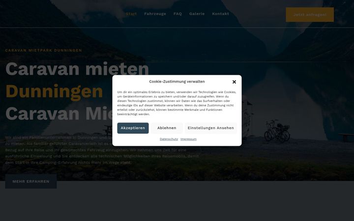 Screenshot of caravan-mietpark.de