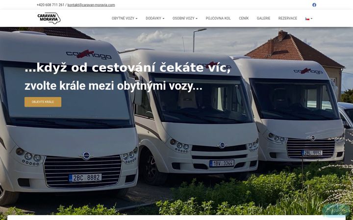 Screenshot of caravan-moravia.com