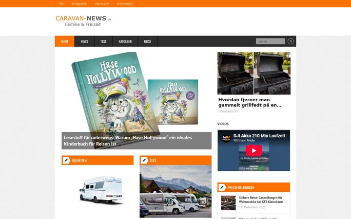 Screenshot of caravan-news.de
