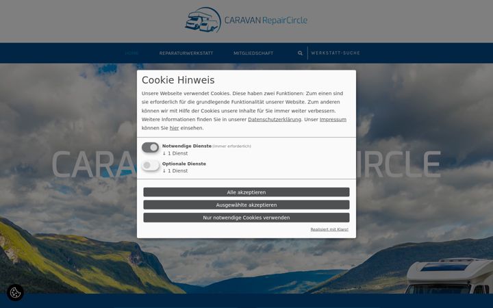 Screenshot di caravan-repair-circle.de