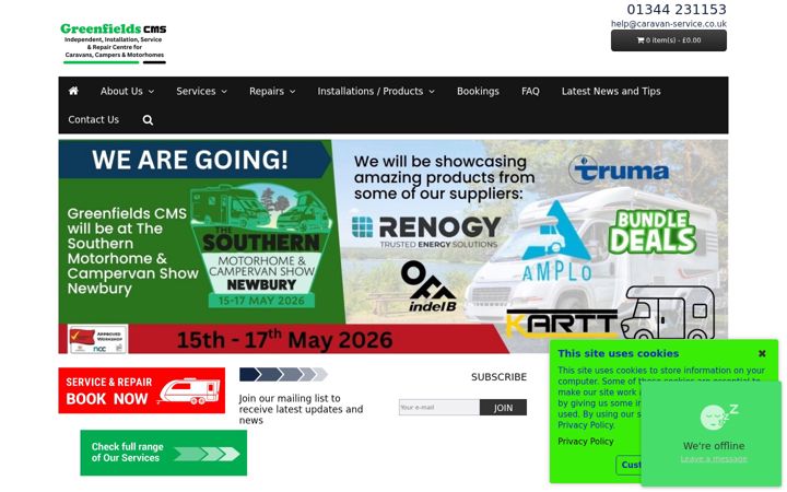 Screenshot of caravan-service.co.uk