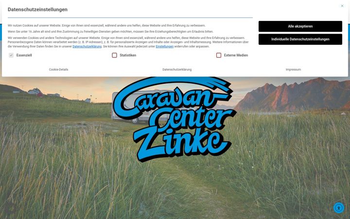 Screenshot di caravan-zinke.de