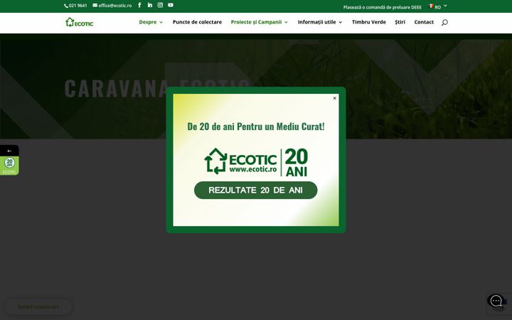 Екранна снимка на caravanaecotic.ro