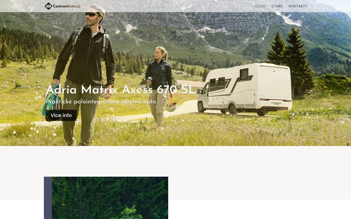 Screenshot of caravanbrno.cz