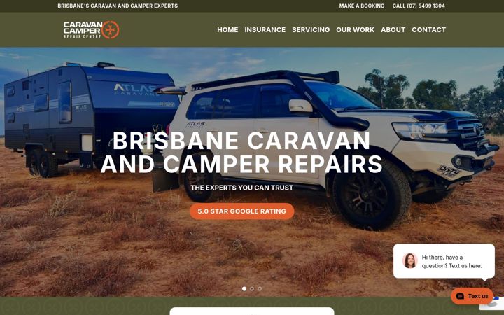 Screenshot ta' caravancamperrepairs.com.au