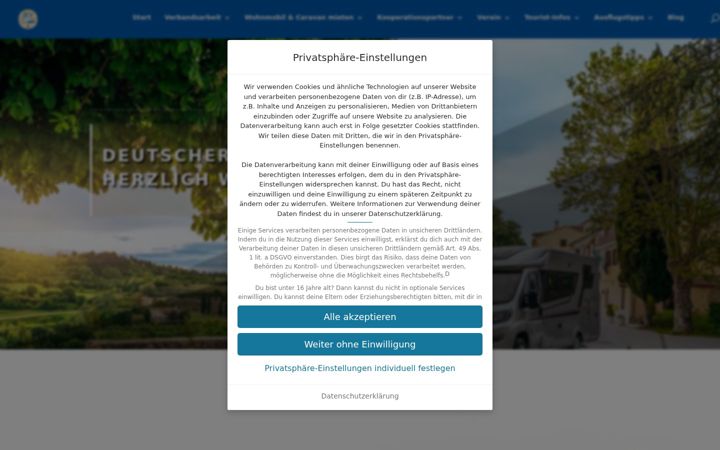 Screenshot of caravancenter-sachsen.de