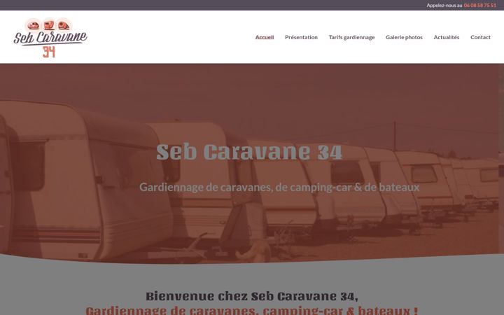 Screenshot of caravane-herault.fr