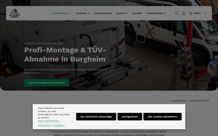 Screenshot of caravaning-degmayr.de