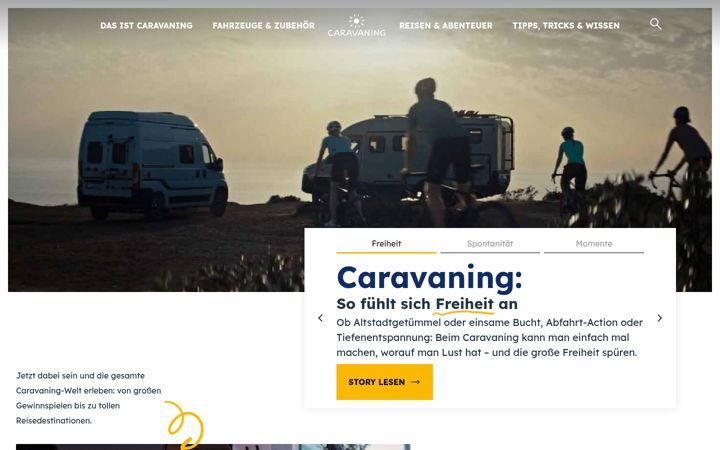 Screenshot of caravaning.info