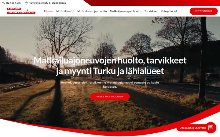 Screenshot of caravanpiste.fi