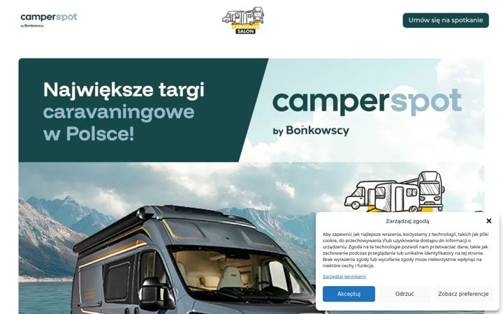 Screenshot of caravanssalon.com