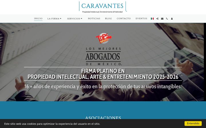 Screenshot of caravanteslaw.com