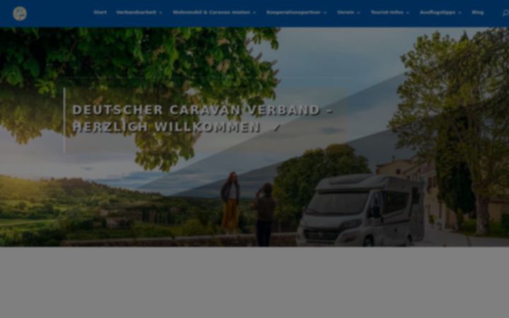 Screenshot of caravanverband.de