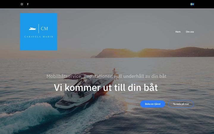 Screenshot of caravelamarin.se