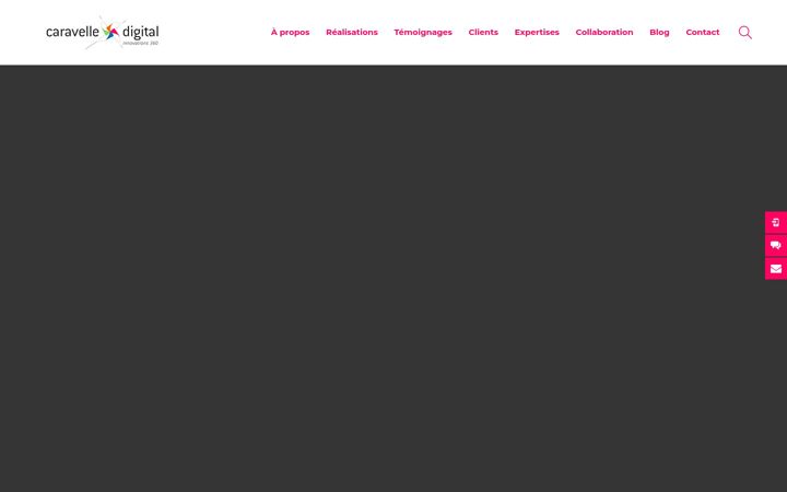 Screenshot of caravelledigital.com