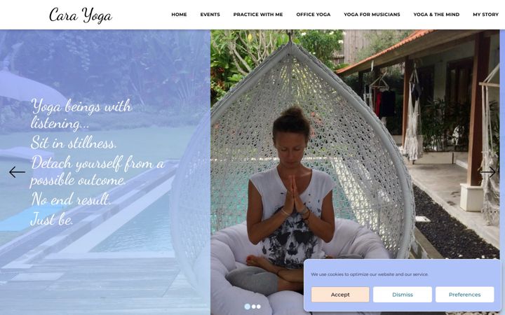 Screenshot of carayoga.com