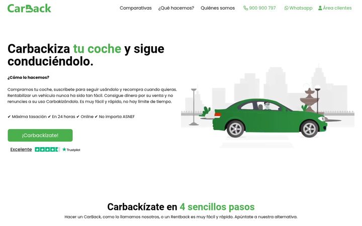 Screenshot of carback.es