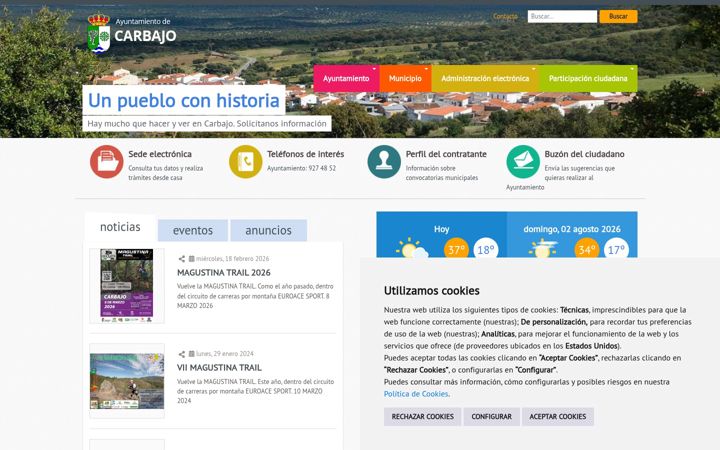 Ekrano kopija carbajo.es