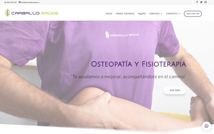 Ekrano kopija carballosaude.es