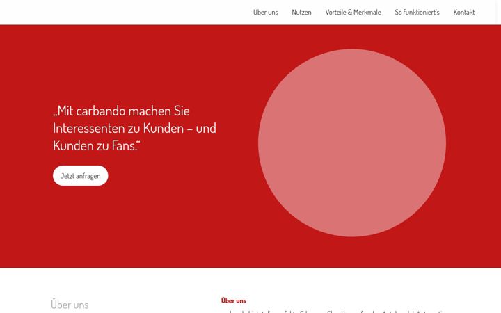 Screenshot of carbando.de