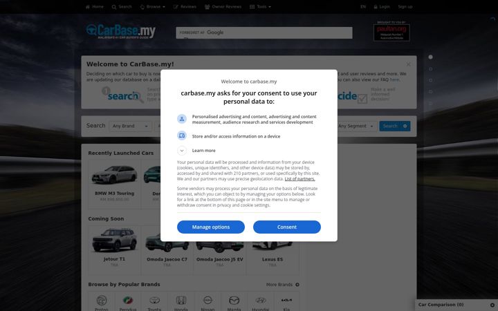 Screenshot of carbase.my