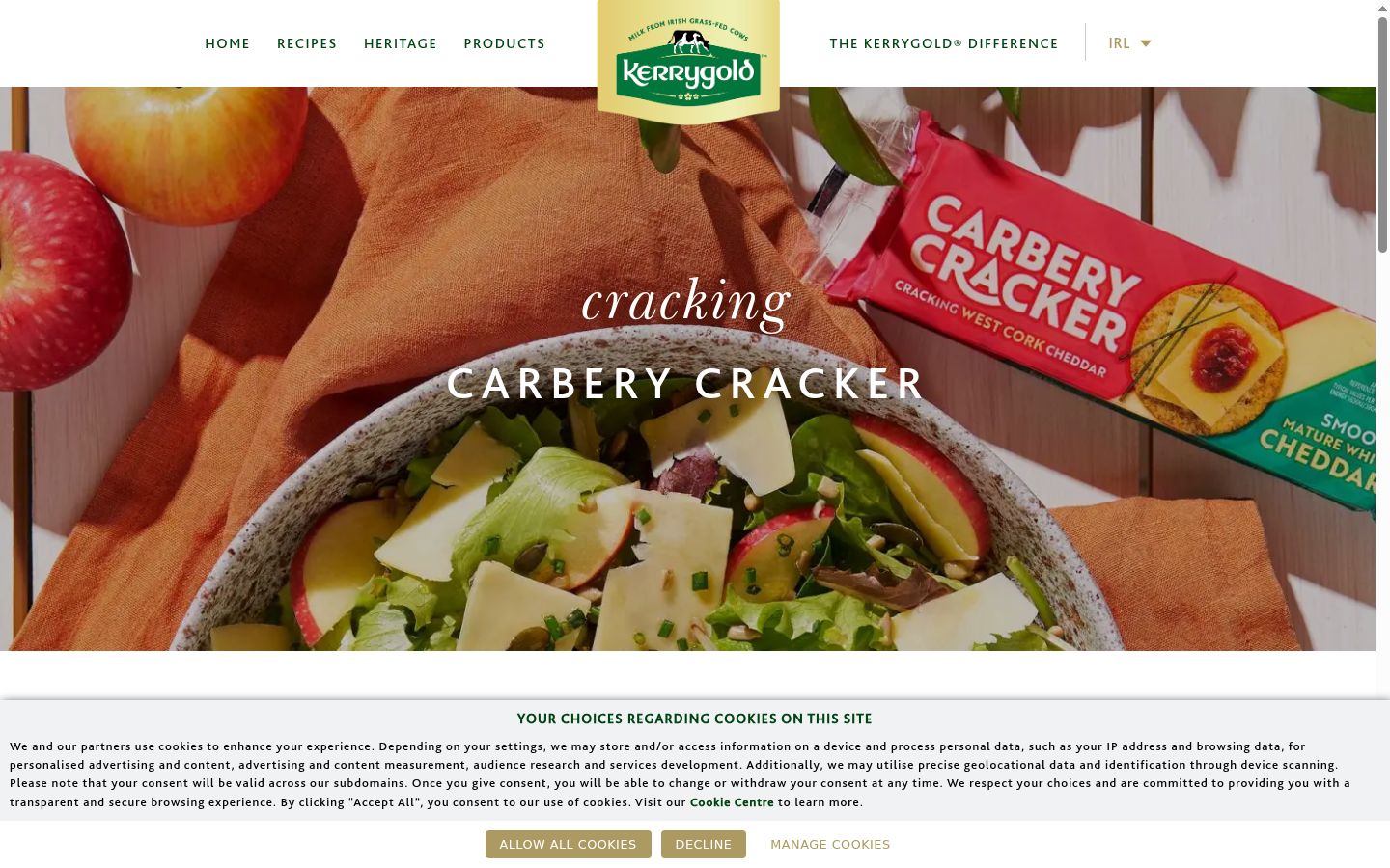 Kuvakaappaus suostumusbannerista, joka näytettiin ennen mitään vuorovaikutusta