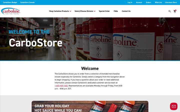 Screenshot of carbo-store.com