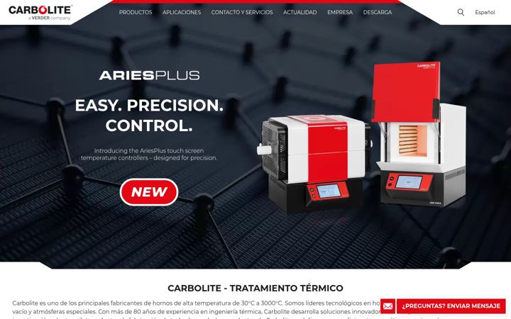 Screenshot of carbolite-gero.es
