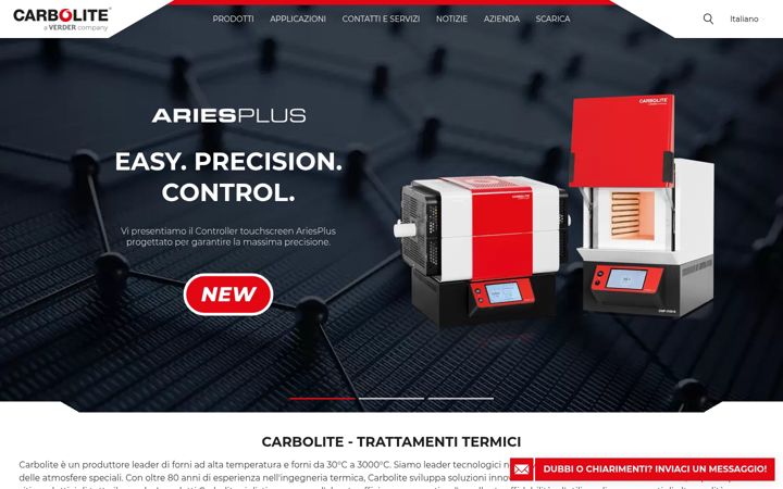 Screenshot of carbolite-gero.it