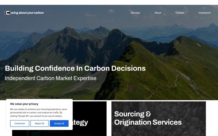 Screenshot of carbon-advisory-services.com