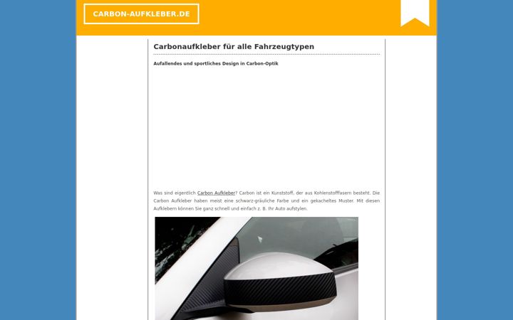 Screenshot of carbon-aufkleber.de