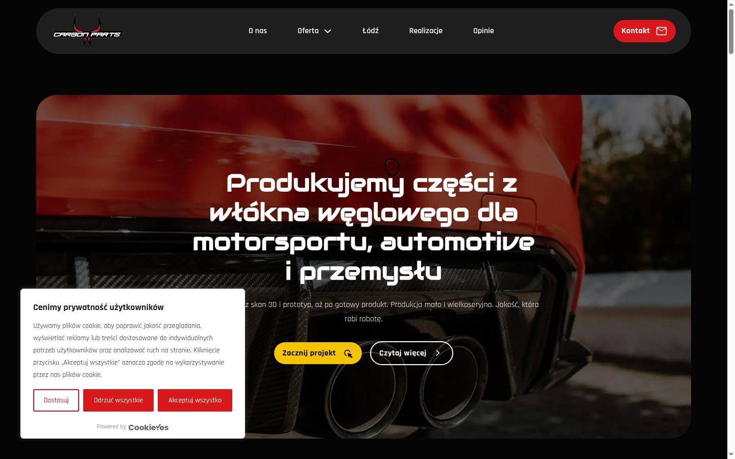 Képernyőkép a bármilyen interakció előtt megjelenő hozzájárulási bannerről