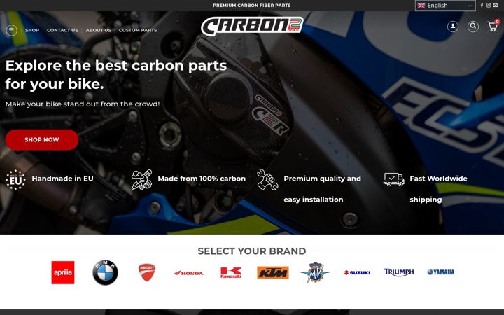 Screenshot of carbon2race.com