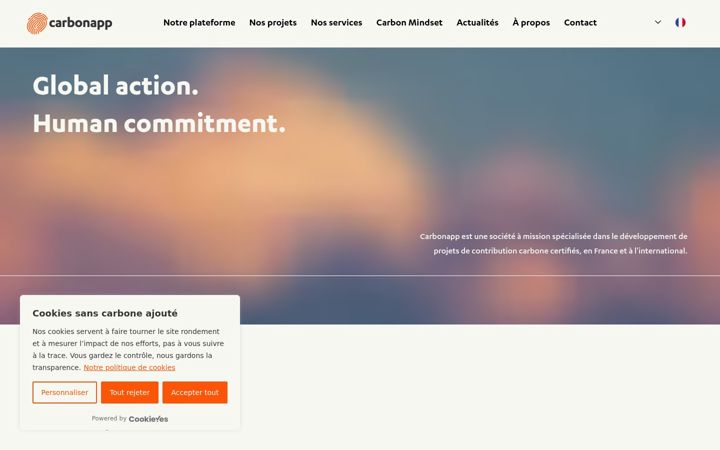 Screenshot of carbonapp.fr