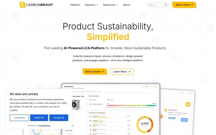 Screenshot of carbonbright.co