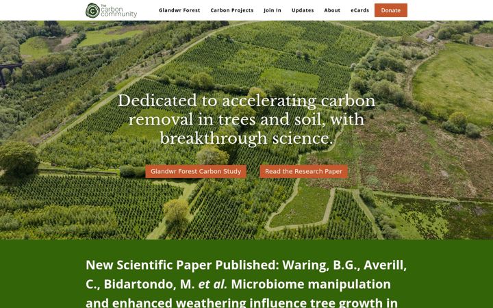 Screenshot of carboncommunity.org