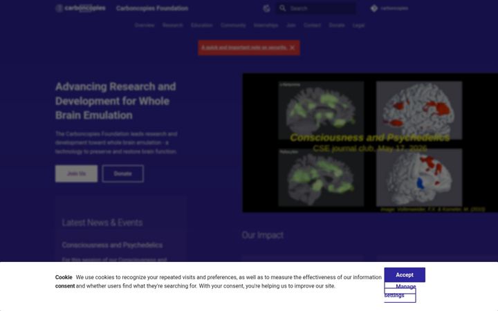 Screenshot van carboncopies.org