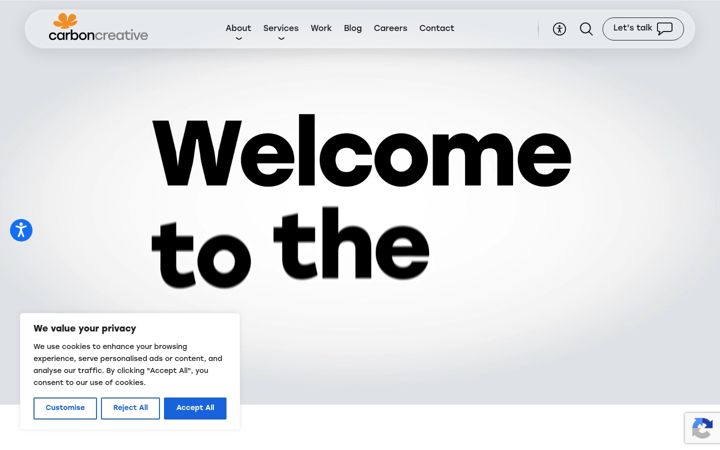 Screenshot of carboncreative.co.uk