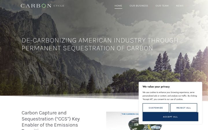 Screenshot of carboncycle.com