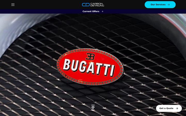 Screenshot of carbondetailing.co.uk