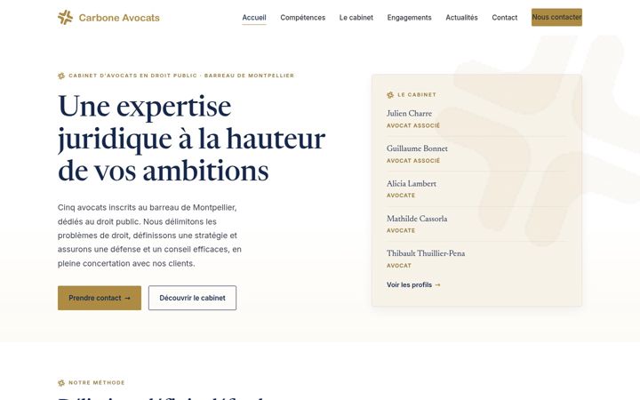 Screenshot of carbone-avocats.fr