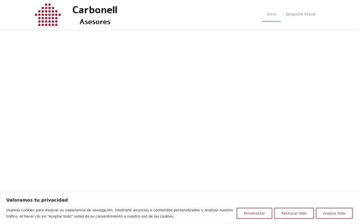 Ekrano kopija carbonellasesores.es