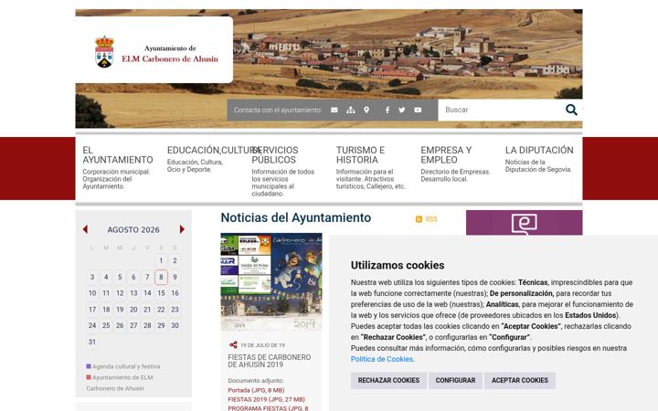 Screenshot of carbonerodeahusin.es
